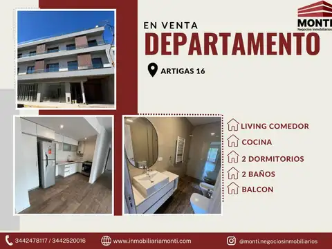 Departamento en Venta en Concepción del Uruguay, Uruguay