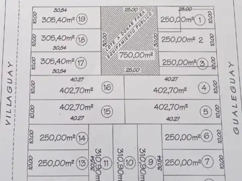 Terreno en Venta en Concordia, Entre Ríos