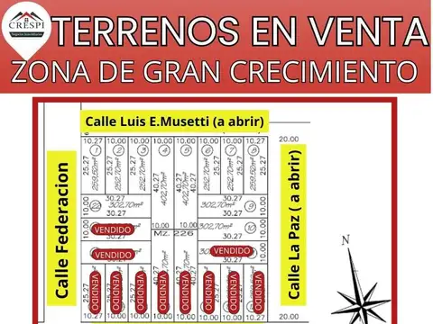 Terreno en Venta en Concordia, Entre Ríos