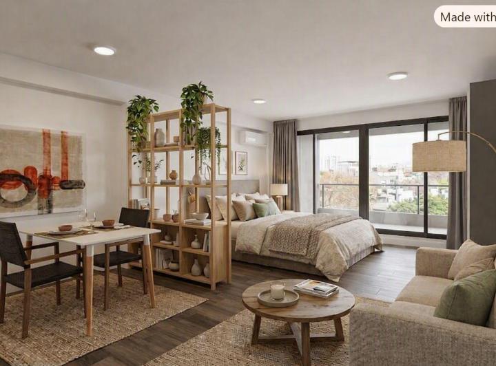 Departamento · 40m² · 1 Ambiente · 1 Cochera