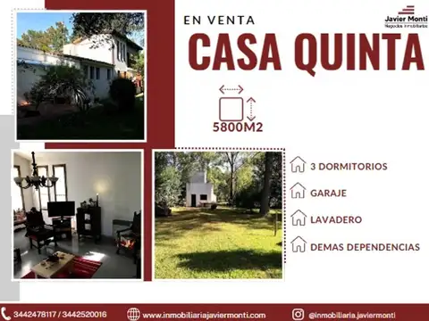 Quinta en Venta en Concepcion del Uruguay, Uruguay