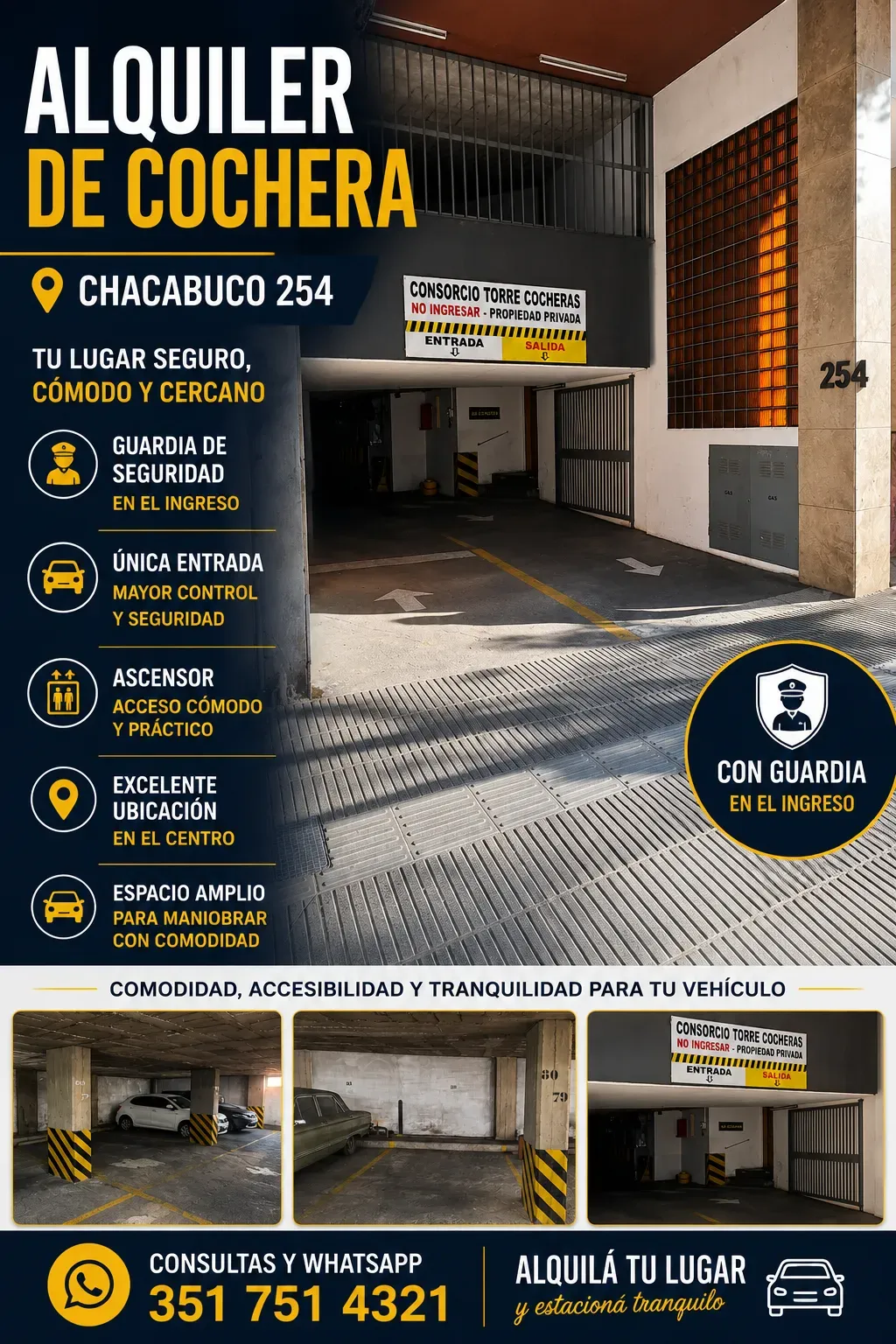 Cochera en Alquiler - Nueva Cordoba
