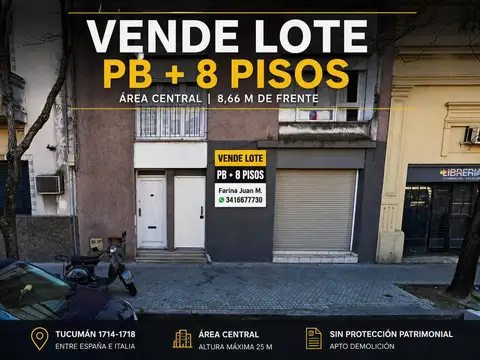 Terreno en Venta en Centro, Rosario