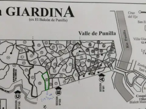 Terreno en Venta en Casa Grande, Punilla