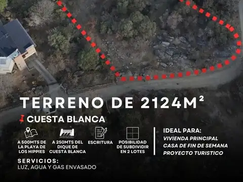 Terreno en Venta en Cuesta Blanca, Punilla