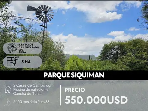 Terreno en Venta en Villa Parque Siquiman, Punilla