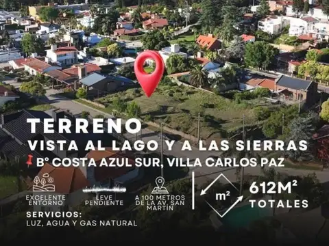 Terreno en Venta en Costa Azul, Villa Carlos Paz