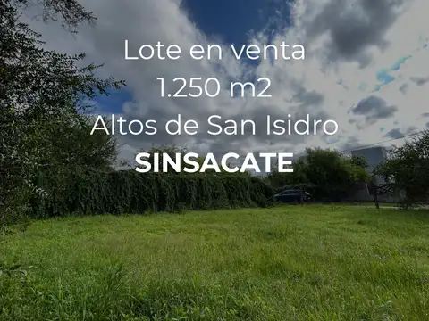 Terreno en Venta en Sinsacate, Totoral