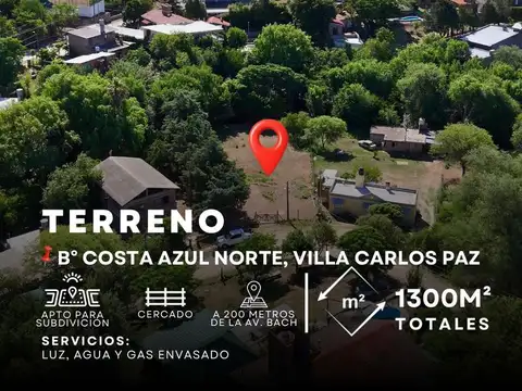 Terreno en Venta en Costa Azul, Villa Carlos Paz