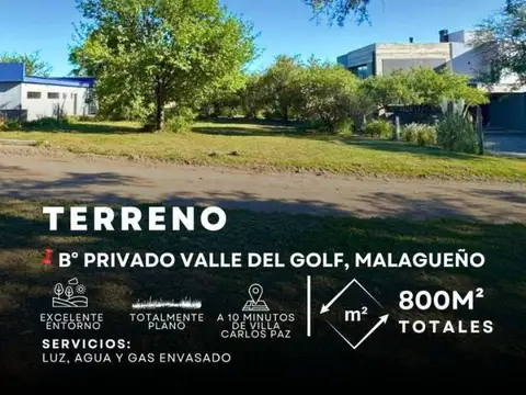 Terreno en Venta en Malagueño, Santa María