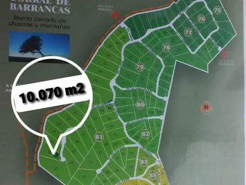 Terreno en Venta en Corral De Barrancas, Unquillo