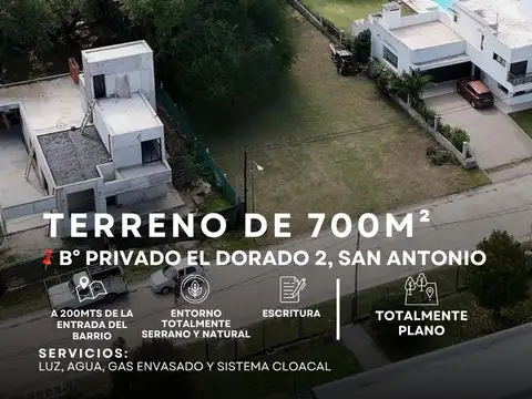 Terreno en Venta en San Antonio de Arredondo, Punilla