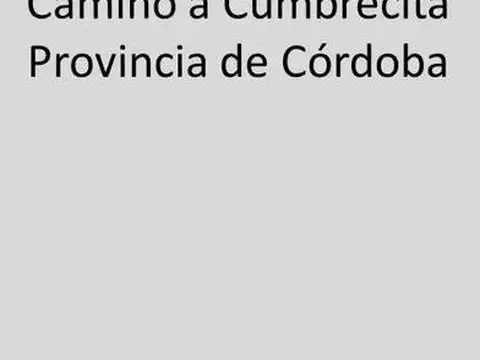 Campo en Venta en La Cumbrecita, Calamuchita