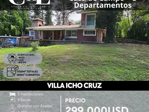 Hotel en Venta en Villa Rio Icho Cruz, Punilla