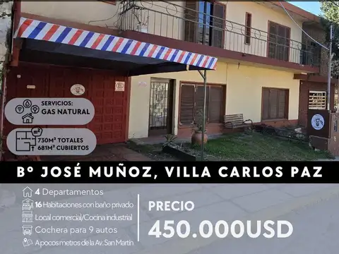 Hotel en Venta en Jose Muñoz, Villa Carlos Paz