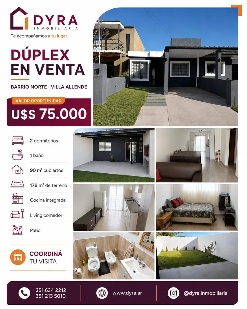 VENTA Duplex Barrio Norte con Quincho