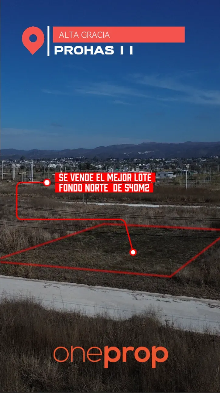 SE VENDE UNO DE LOS MEJORES LOTES DE ESTE BARRIO! FONDO NORTE Y EXCELENTE TAMAÑO!