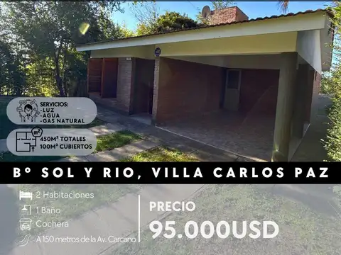 Casa en Venta en Sol Y Rio, Villa Carlos Paz