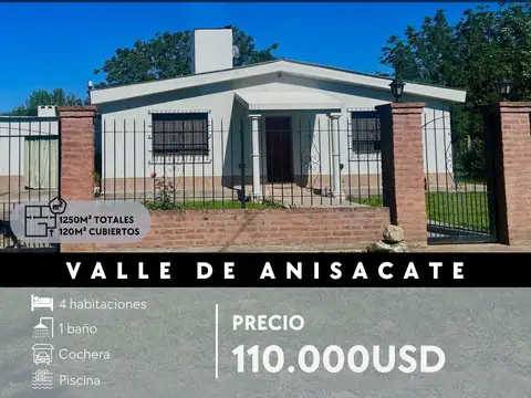 Casa en Venta en Villa Anisacate, Santa María