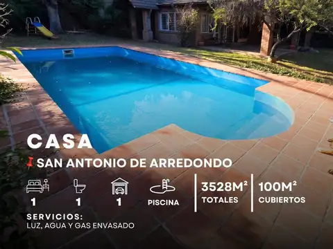 Casa en Venta en San Antonio de Arredondo, Punilla
