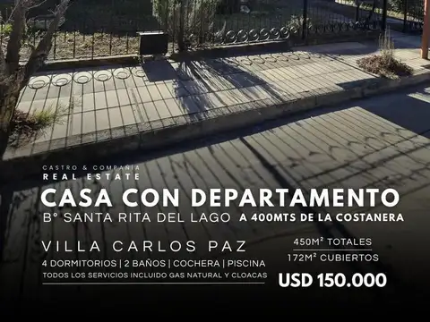 Casa en Venta en Santa Rita, Villa Carlos Paz