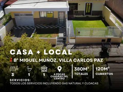 Casa en Venta en Miguel Muñoz, Villa Carlos Paz