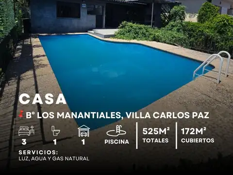 Casa en Venta en Los Manantiales, Villa Carlos Paz