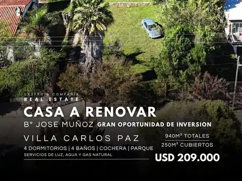 Casa en Venta en José Muñoz, Villa Carlos Paz