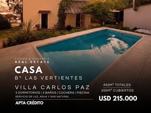 Casa en Venta en Altos De Las Vertientes, Villa Carlos Paz