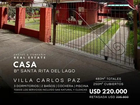 Casa en Venta en Santa Rita, Villa Carlos Paz