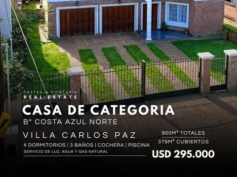Casa en Venta en Costa Azul, Villa Carlos Paz