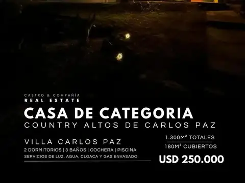 Casa en Venta en Villa Carlos Paz, Punilla