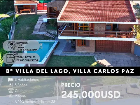 Casa en Venta en Villa Del Lago, Villa Carlos Paz