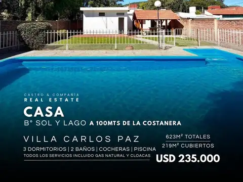 Casa en Venta en Sol Y Lago, Villa Carlos Paz