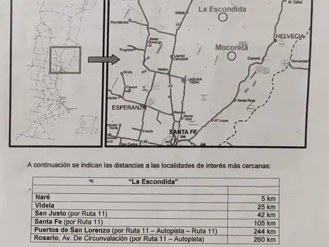Campo en Venta en Nare, San Justo