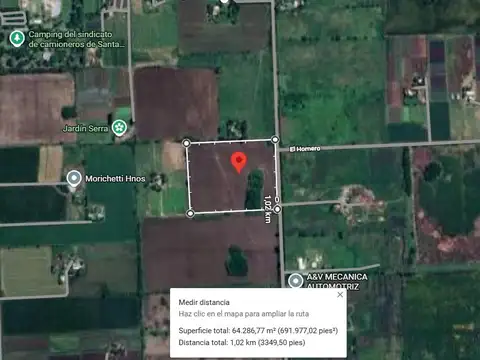 Campo en Venta en Perez, Rosario