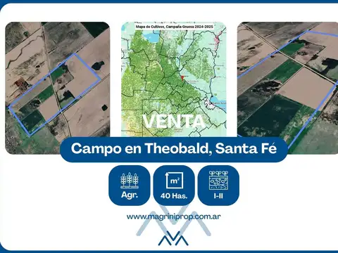 Campo en Venta en Theobald, Constitución