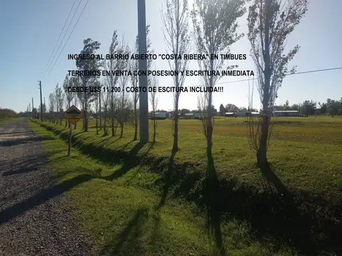 Terreno en Venta en Timbúes José María, San Lorenzo