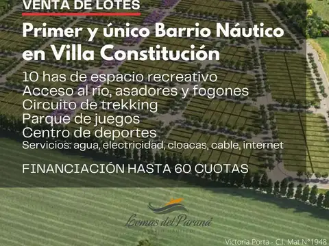 Terreno en Venta en Villa Constitucion, Constitución