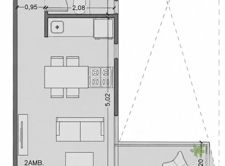 Departamento · 39m² · 2 Ambientes