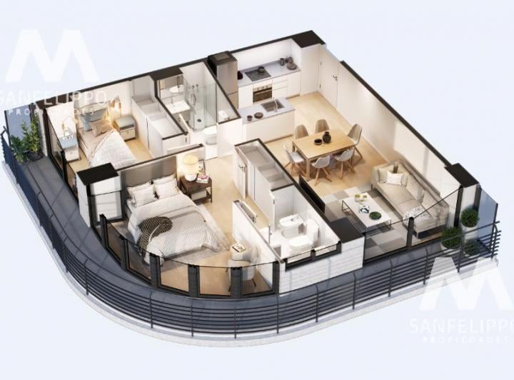 Departamento · 59m² · 3 Ambientes