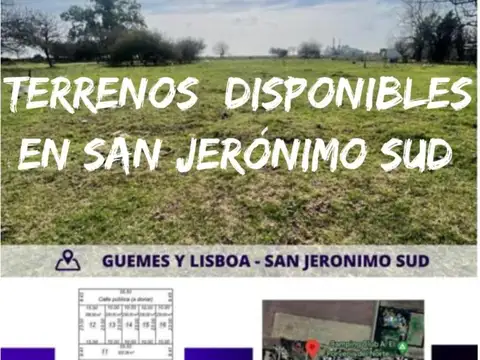 Terreno en Venta en San Jerónimo Sud, San Lorenzo