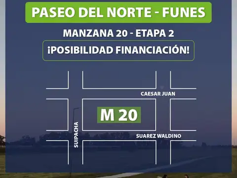 Terreno en Venta en Funes Norte, Funes