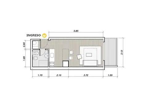 Departamento en Venta en Echesortu, Rosario
