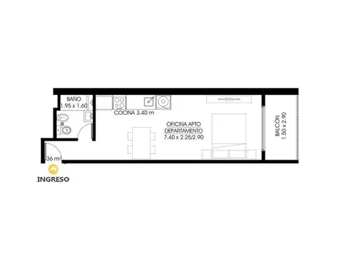 Departamento en Venta en Centro, Rosario