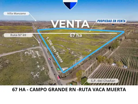 Campo en Venta en Villa Manzano, General Roca