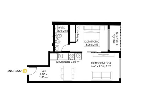 Departamento en Venta en Centro, Rosario