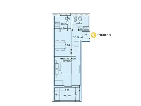 Departamento en Venta en Centro, Rosario