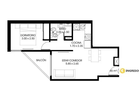 Departamento en Venta en Centro, Rosario