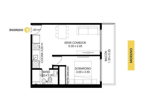 Departamento en Venta en Centro, Rosario